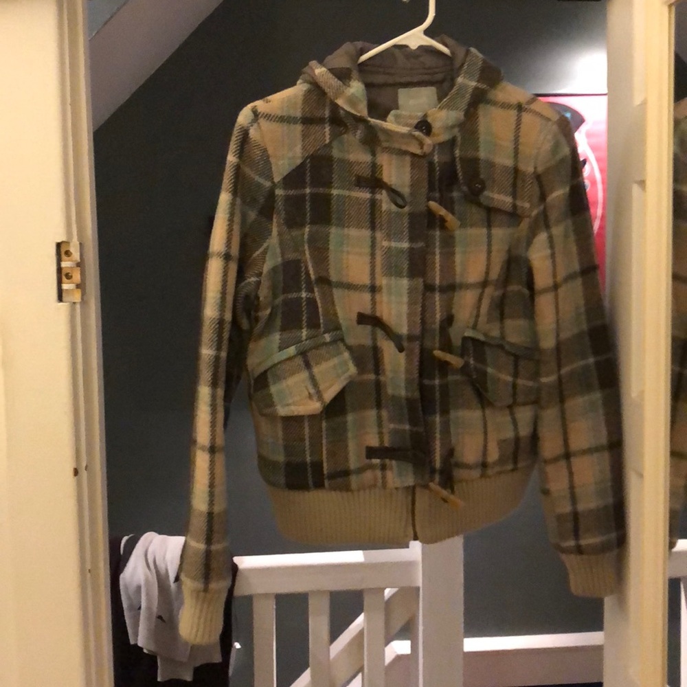 Plaid Delia’s coat